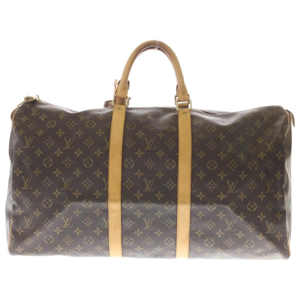 LOUIS VUITTON(ルイヴィトン) キーポル55 モノグラム PVC レザー ボストン バッグ ブラウン M41422 レディース