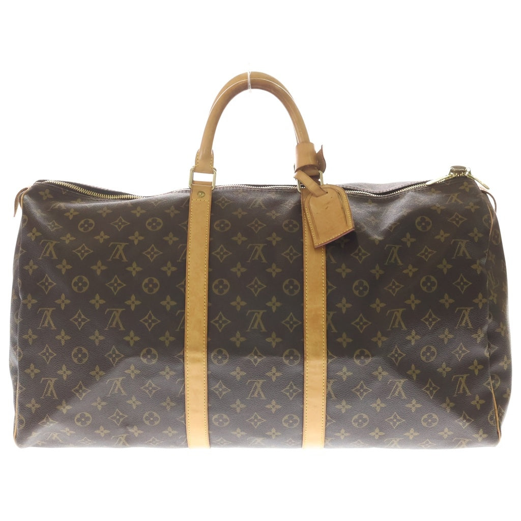 LOUIS VUITTON(ルイヴィトン) キーポル55 モノグラム PVC レザー ボストン バッグ ブラウン M41422 レディース