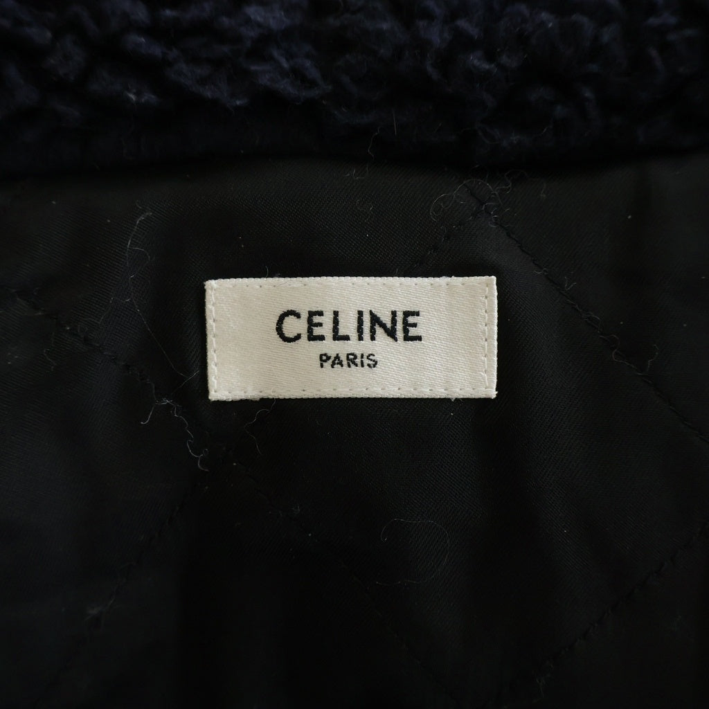 CELINE(セリーヌ) トリオンフ フェアアイル フード付き ジップアップジャケット ボアフリース RV0RF0G66