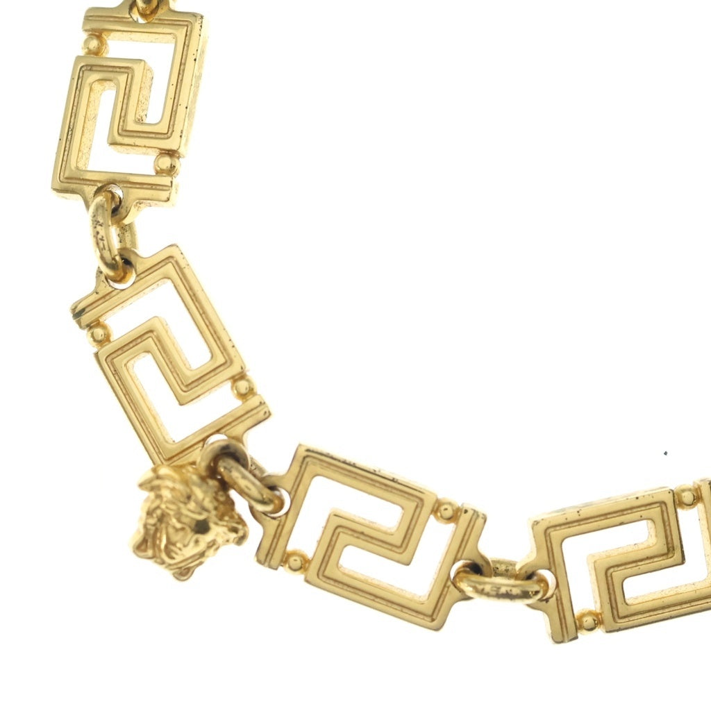 VERSACE(ヴェルサーチ) メデューサ グレカ チェーン GP ネックレス ゴールド
