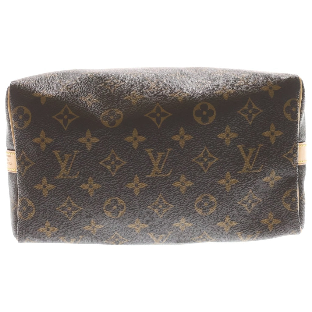 LOUIS VUITTON(ルイヴィトン) モノグラム スピーディ25 2WAYバッグ ハンドバッグ ボストンバッグ ショルダーバッグ ブラウン レザー×PVC M46977 ゴールド金具 レディース