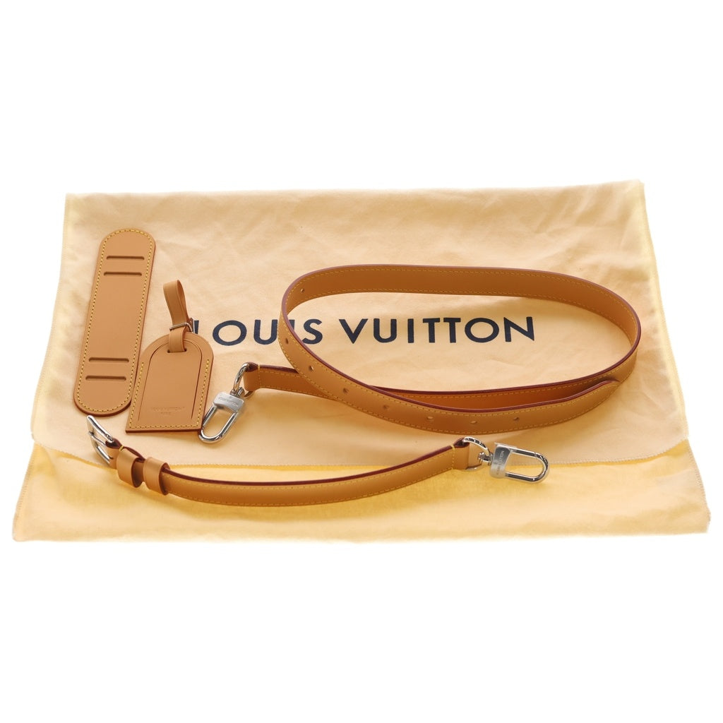 LOUIS VUITTON(ルイヴィトン) キーポル25 バンドリエール モノグラム ヘリテージ PVC レザー 2WAY ハンド ショルダーバッグ シルバー金具 オレンジ M26818 レディース