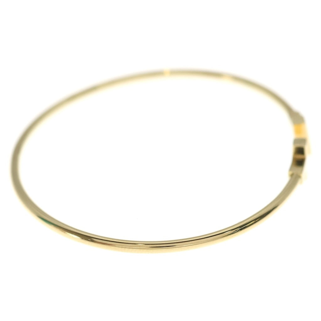 TIFFANY & Co.(ティファニー) Tワイヤー ナロ ブレスレット バングル ミディアム ゴールド Au750PG レディース
