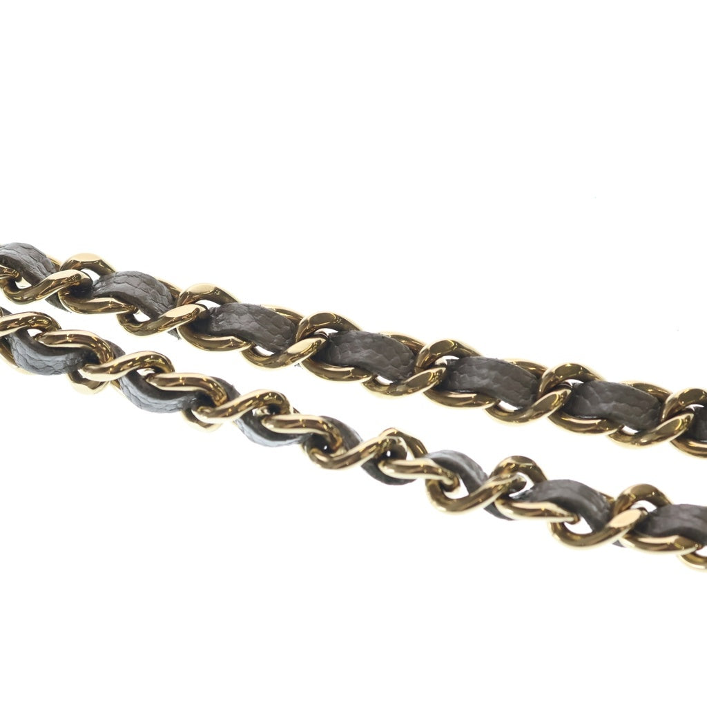 CHANEL(シャネル) マトラッセ クラシック バニティ キャビアスキン ゴールド金具 チェーンショルダーバック フォンケース AP2084 グレー レディース