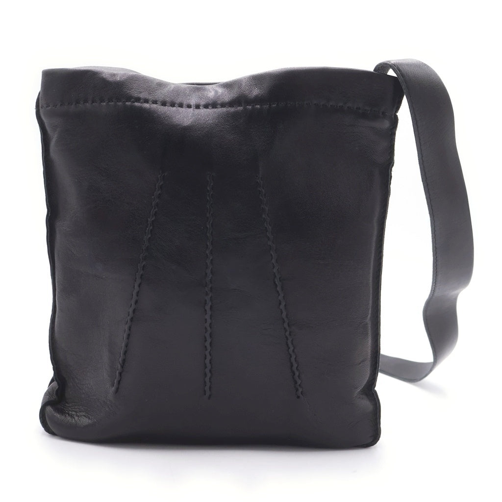 HERMES(エルメス) トゥドゥ レザー シルバー金具 ショルダーバッグ ポシェット ブラック レディース