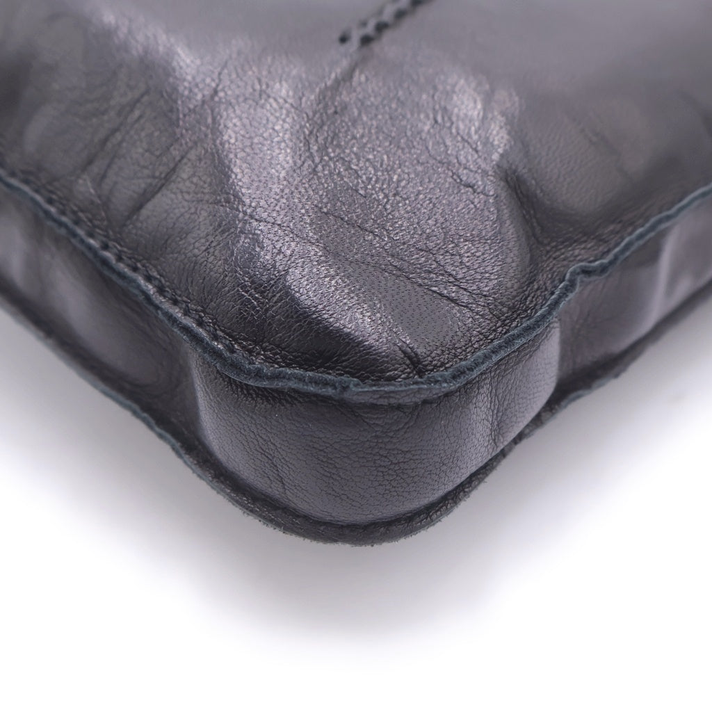 HERMES(エルメス) トゥドゥ レザー シルバー金具 ショルダーバッグ ポシェット ブラック レディース