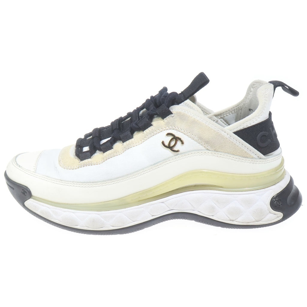 CHANEL(シャネル) ココマーク ファブリック ローカットシューズ スニーカー アイボリー レディース G35618