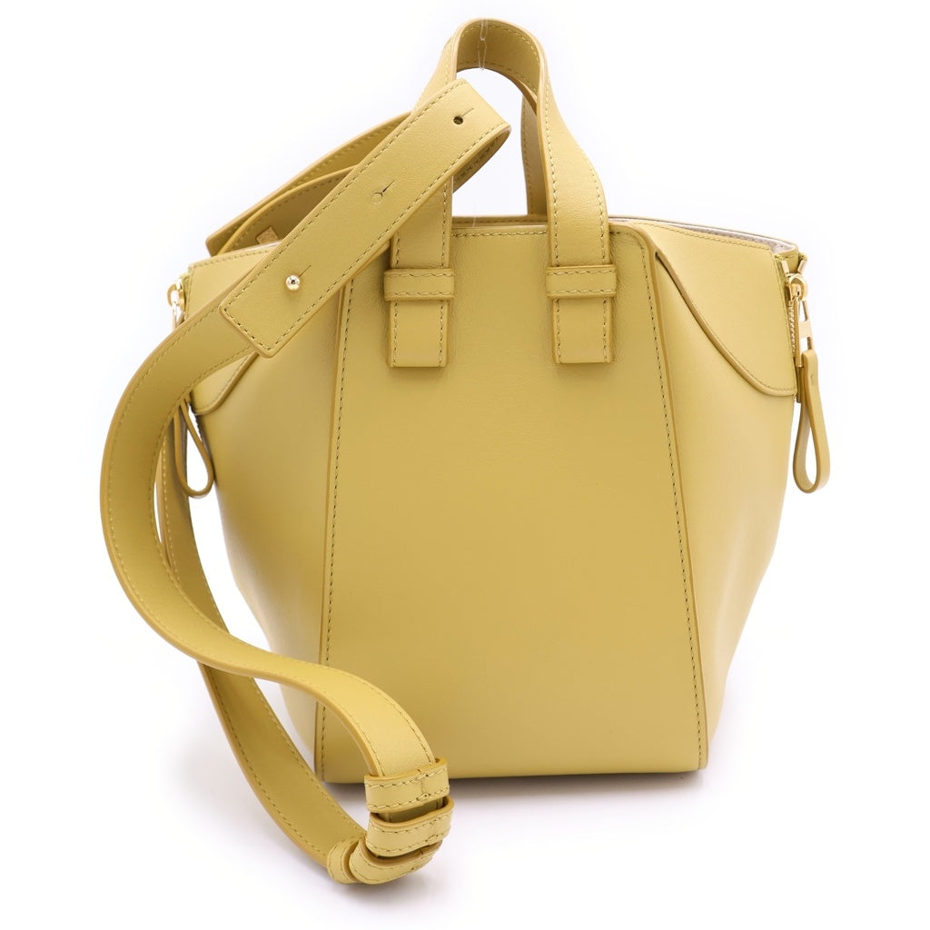 LOEWE(ロエベ) ハンモック ショルダーバッグ ブライトブルオーカー マスタードイエロー レザー ゴールド金具 レディース