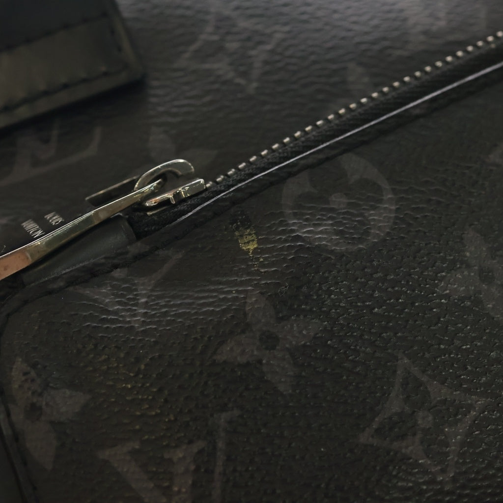 LOUIS VUITTON(ルイヴィトン) モノグラム エクリプス バムバッグ PVC レザー ウエストバッグ ボディバッグ M42906 ICタイプ ブラック
