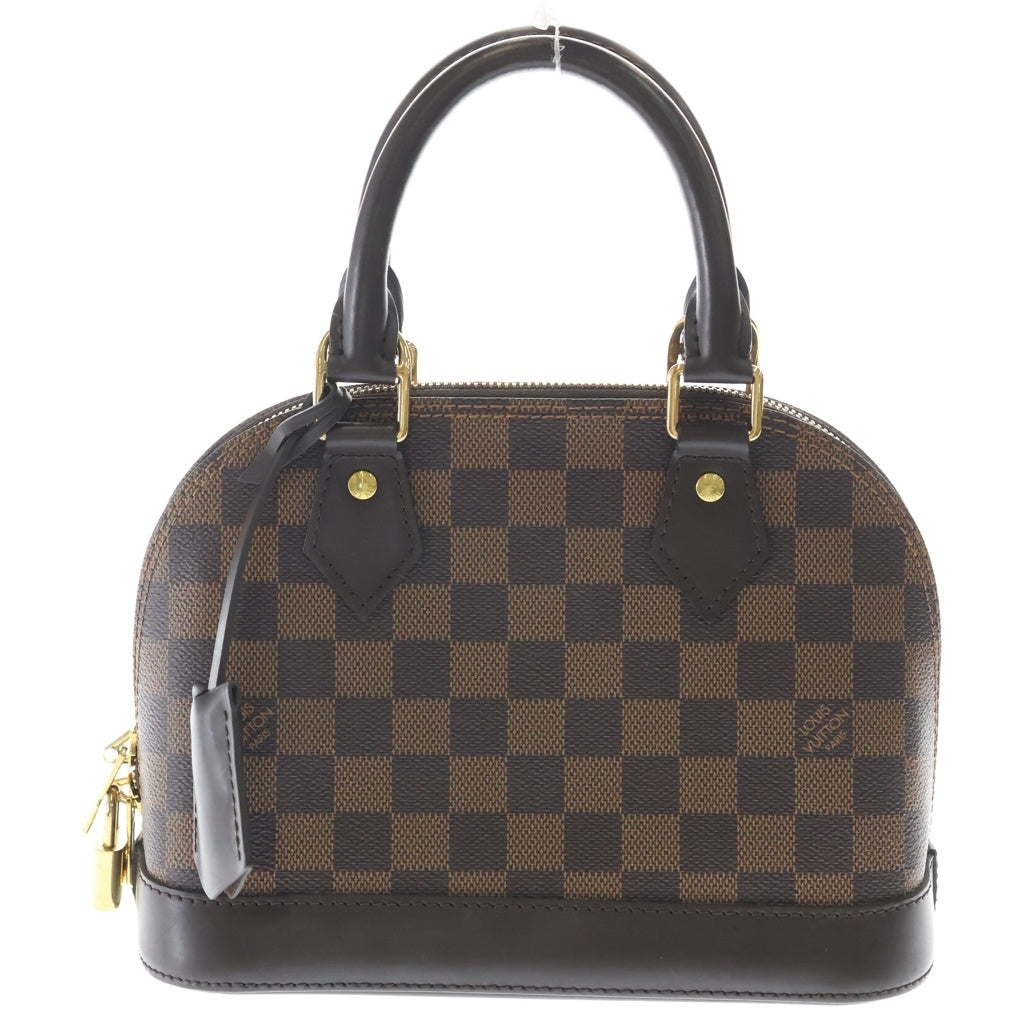 LOUIS VUITTON(ルイヴィトン) ダミエ アルマBB 2WAYバッグ ハンドバッグ ショルダーバッグ ブラウン レザー×PVC N41221 ゴールド金具 レディース