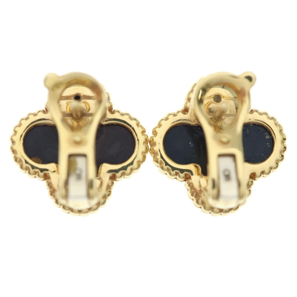 Van Cleef & Arpels(ヴァンクリーフアンドアーペル) ヴィンテージアルハンブラ オニキス ピアス ブラック×ゴールド Au750YG 7.6g VCARA44200 レディース