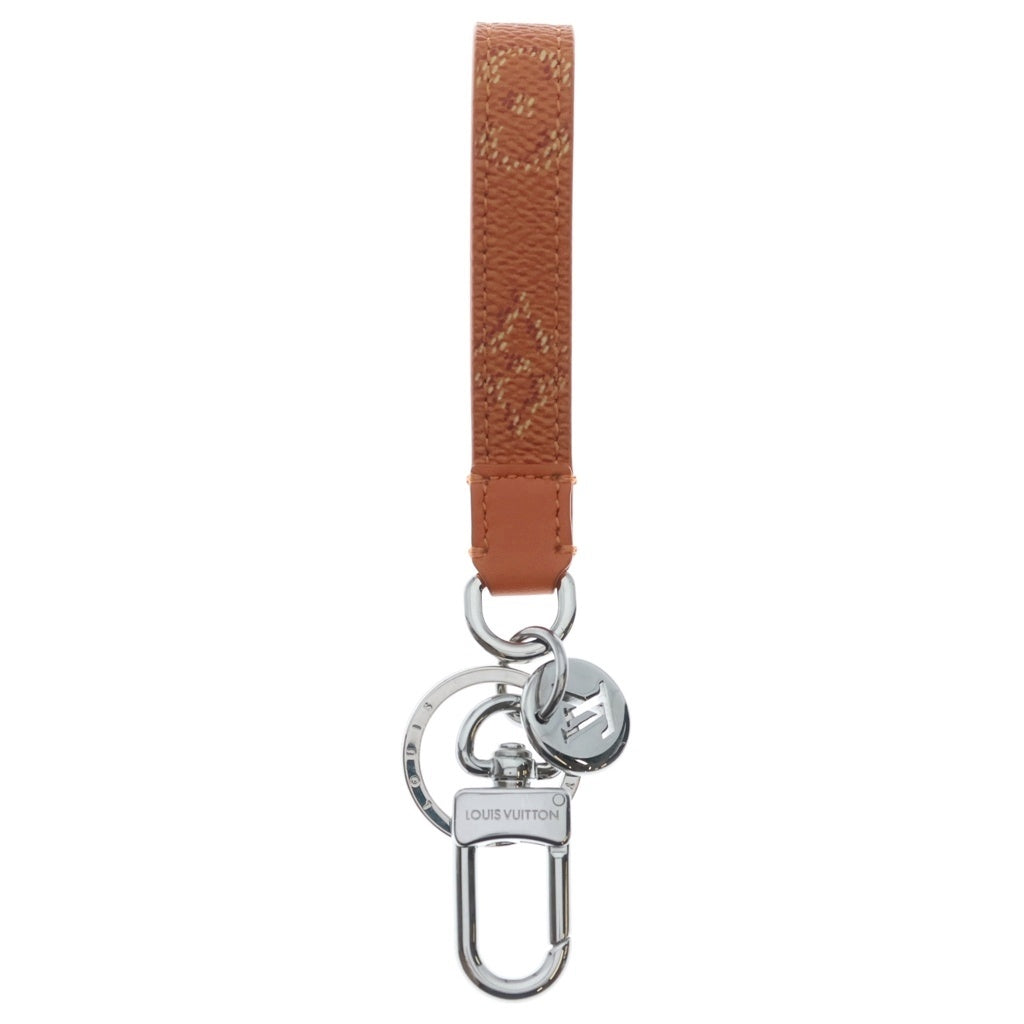 LOUIS VUITTON(ルイヴィトン) LV スリム ドラゴンヌ PVC レザー キーホルダー バッグチャーム M03351 オレンジ/シルバー