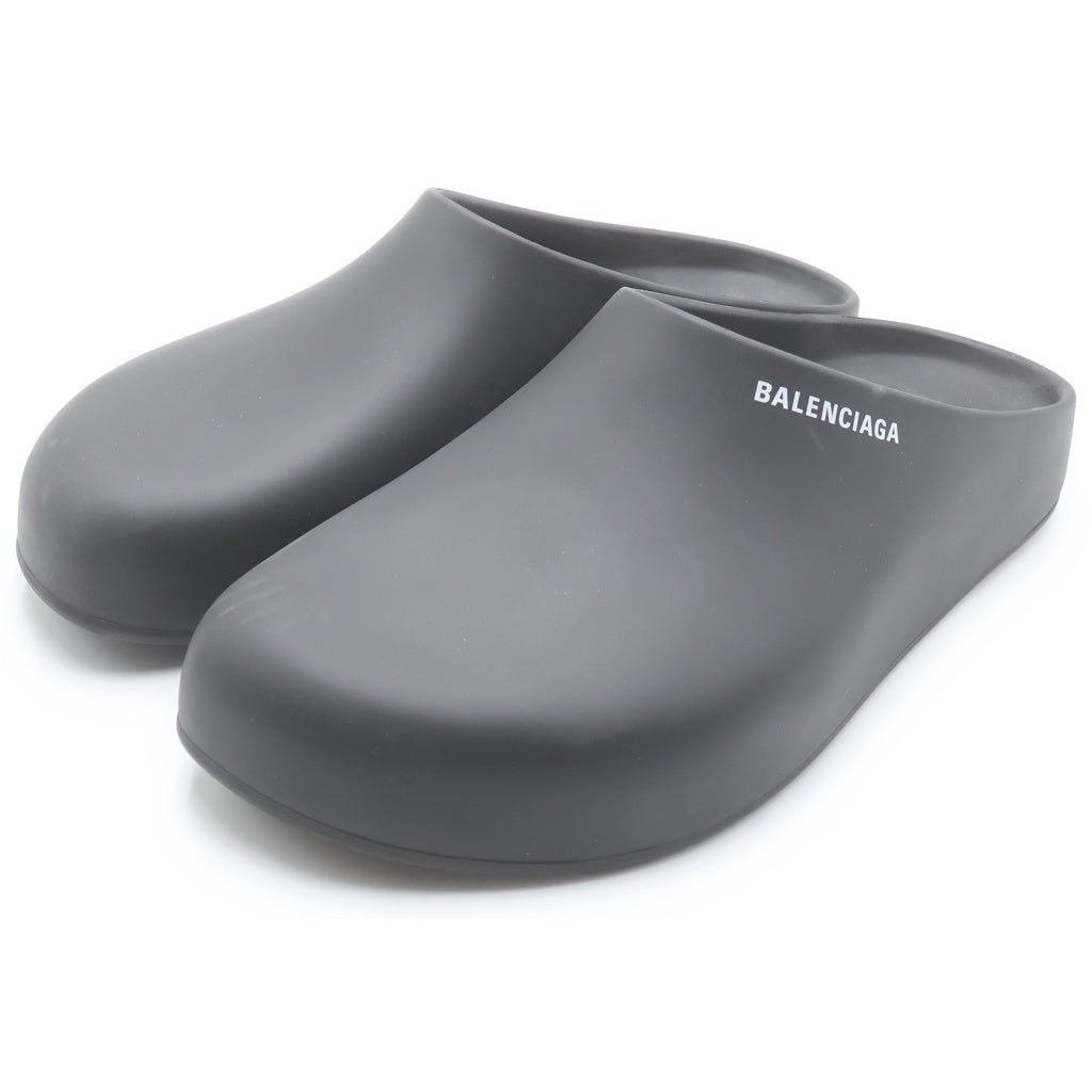 BALENCIAGA(バレンシアガ) POOL CLOSED SLIDE プール クローズド スライド ロゴ サンダル シューズ ミュール ブラック