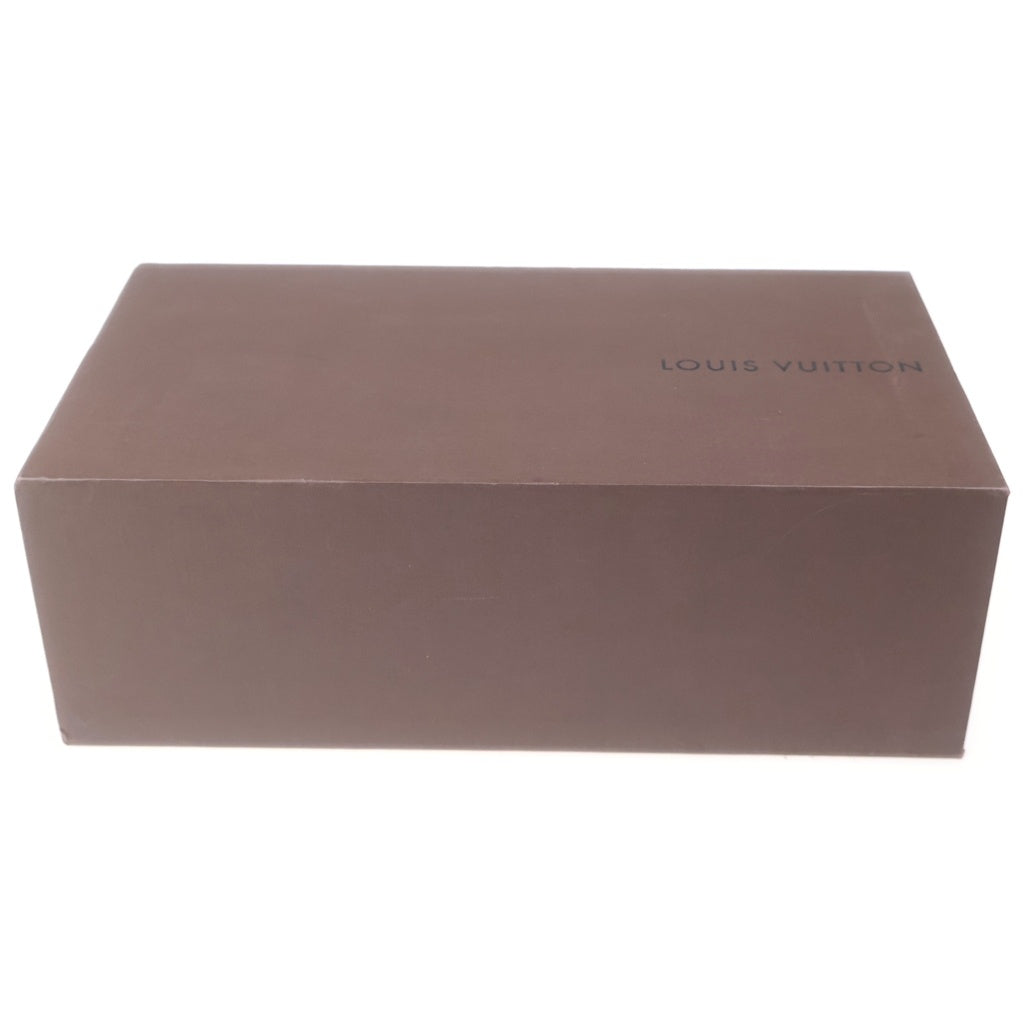 LOUIS VUITTON(ルイヴィトン) モノグラムミニ キャンバス レザー ヒール サンダル シューズ ネイビー レディース