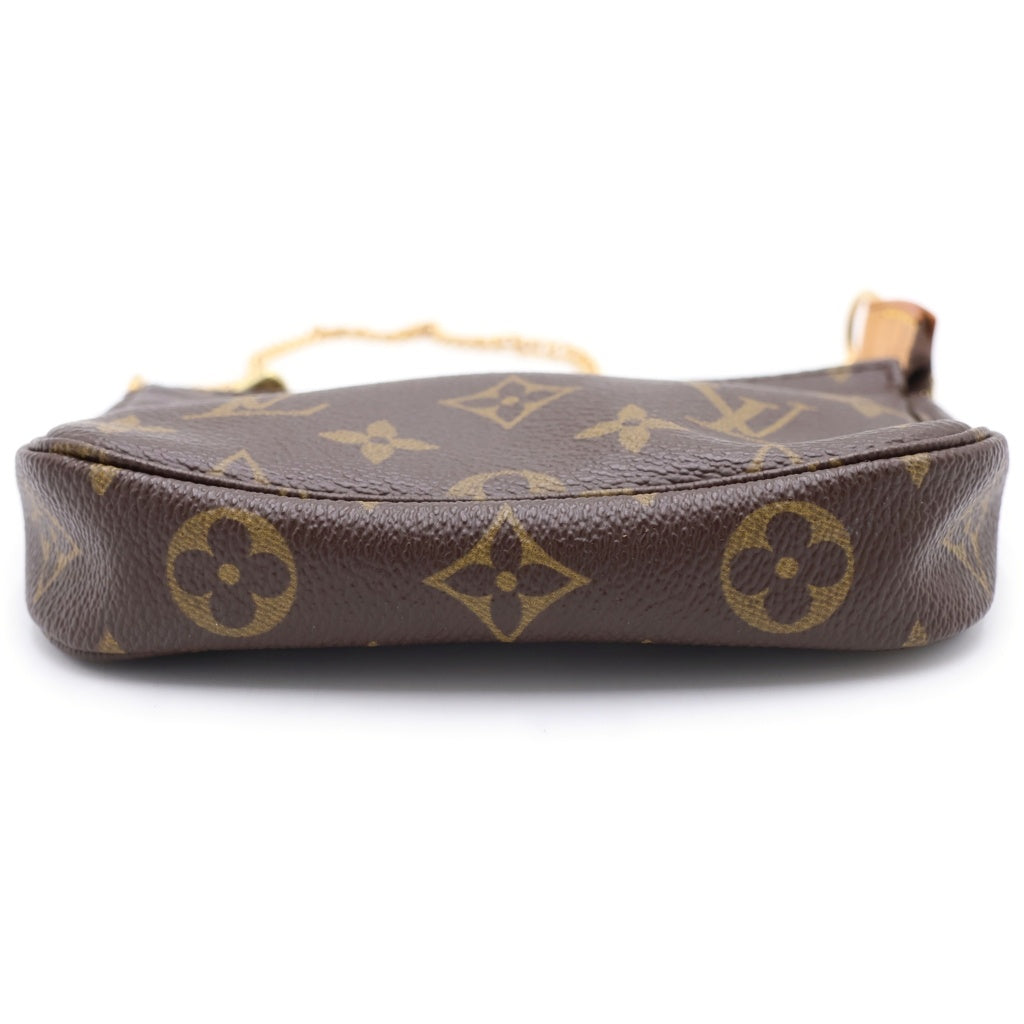 LOUIS VUITTON(ルイヴィトン) モノグラム ミニポシェット アクセソワール PVC レザー ポーチ ブラウン M58009 レディース