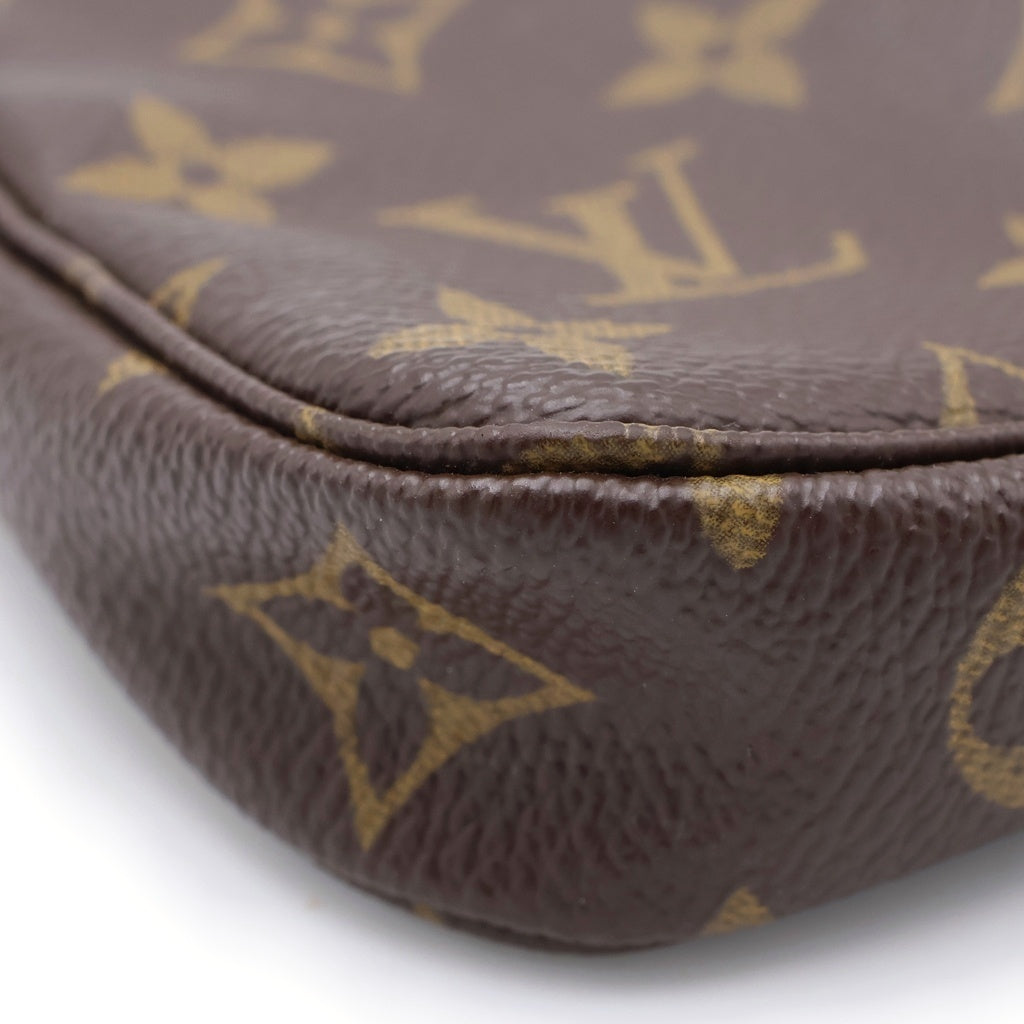 LOUIS VUITTON(ルイヴィトン) モノグラム ミニポシェット アクセソワール PVC レザー ポーチ ブラウン M58009 レディース