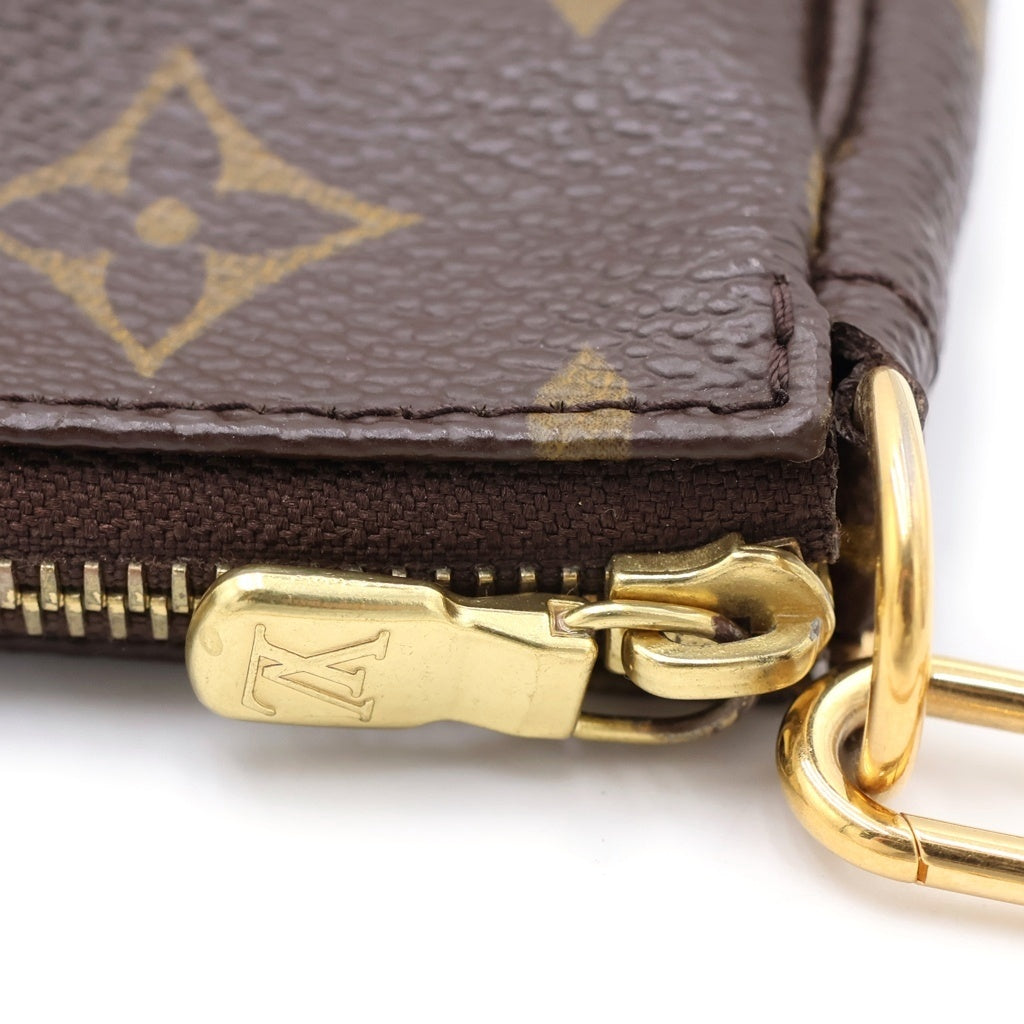 LOUIS VUITTON(ルイヴィトン) モノグラム ミニポシェット アクセソワール PVC レザー ポーチ ブラウン M58009 レディース