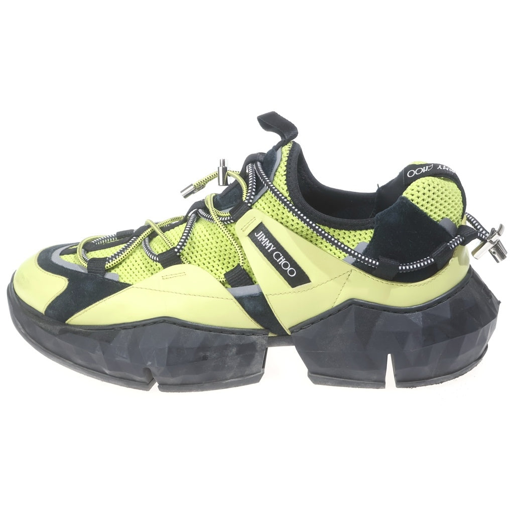 JIMMY CHOO(ジミーチュウ) DIAMOND TRAIL ローカットスニーカー チャンキーソール ブラック/イエロー レディース