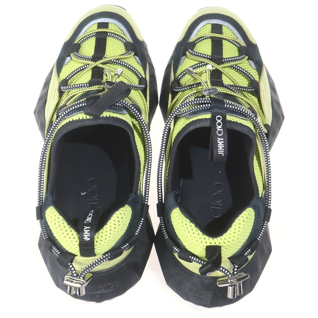JIMMY CHOO(ジミーチュウ) DIAMOND TRAIL ローカットスニーカー チャンキーソール ブラック/イエロー レディース