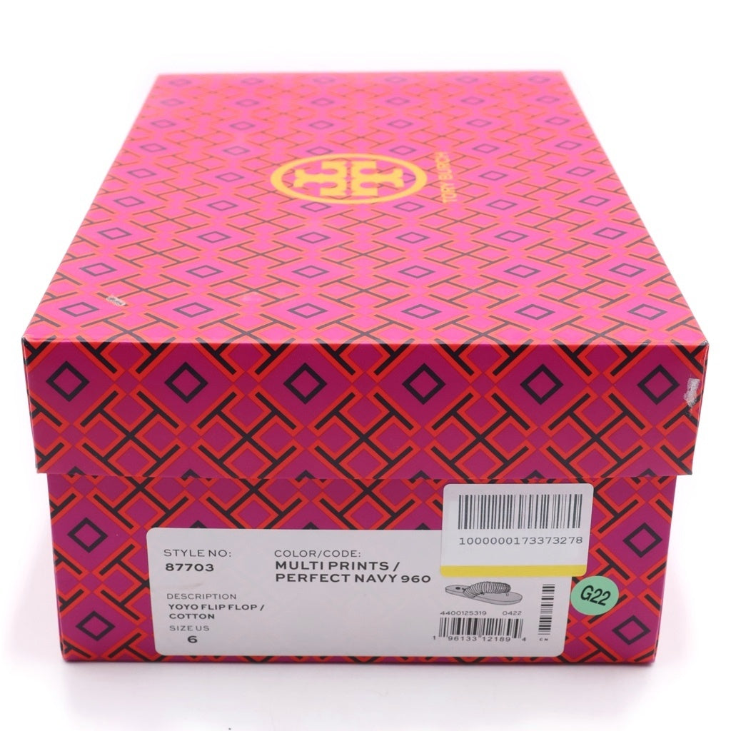 TORY BURCH(トリー バーチ) YOYO FLIP FLOP ヨーヨー フリップ フロップ フラット サンダル シューズ マルチ レディース