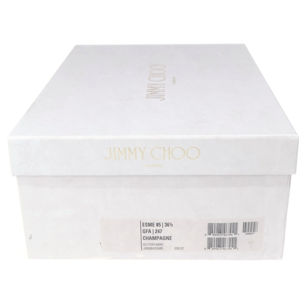 JIMMY CHOO(ジミーチュウ) ラメ グリッター ヒール パンプス シューズ ゴールド レディース