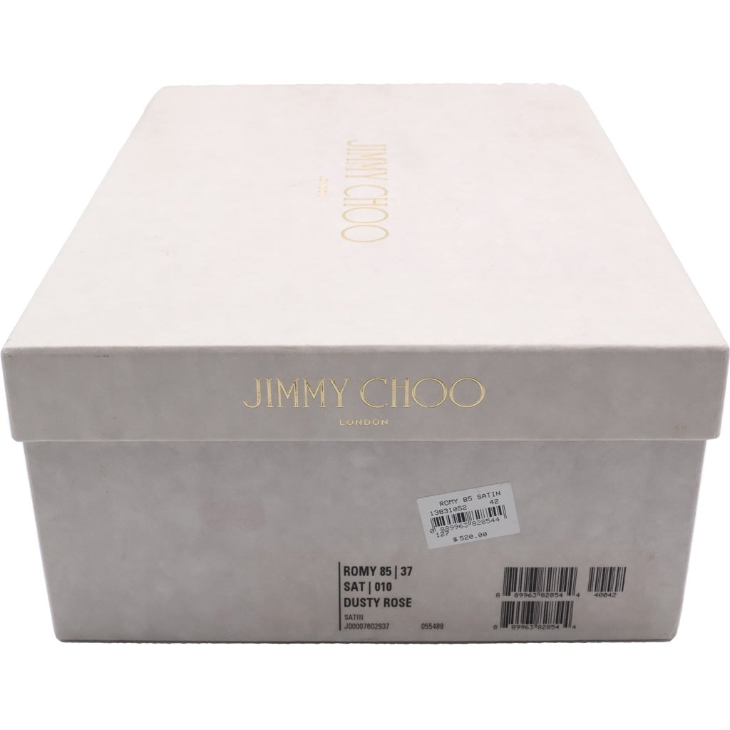 JIMMY CHOO(ジミーチュウ) ピンヒール サテンパンプス ポインテッドトゥ ピンク レディース