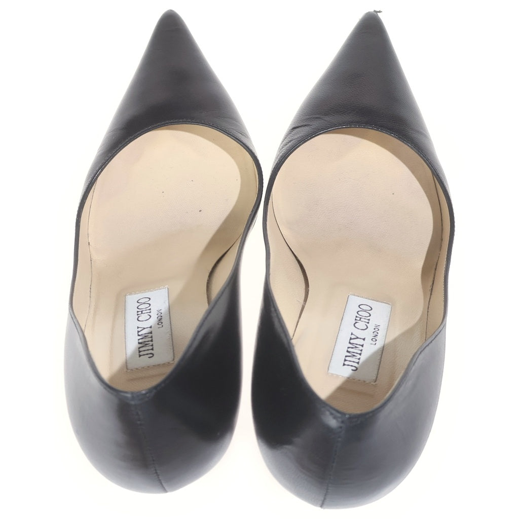 JIMMY CHOO(ジミーチュウ) ピンヒール レザー パンプス ブラック レディース