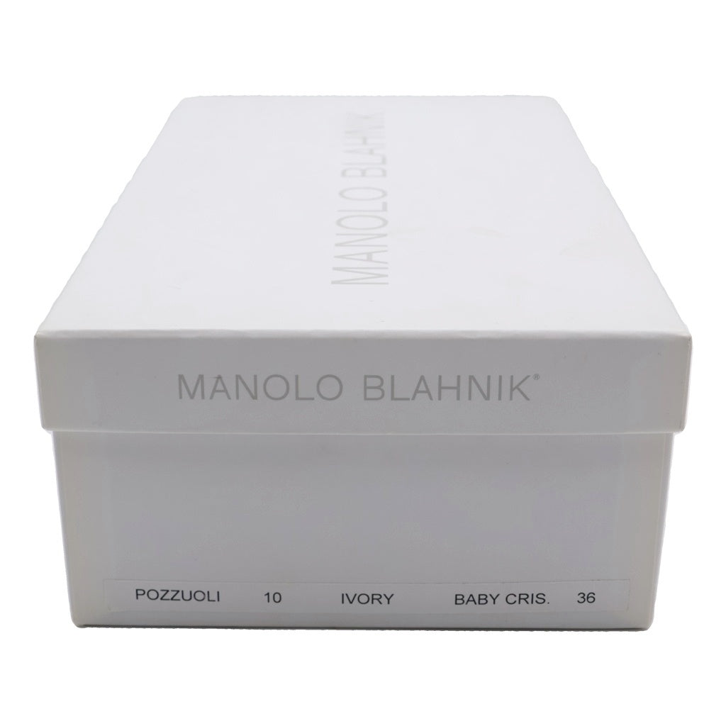 MANOLO BLAHNIK(マノロブラニク) スエードレザー ヒール パンプス シューズ ベージュ レディース