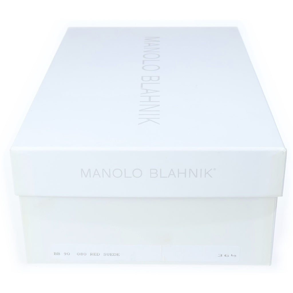 MANOLO BLAHNIK(マノロブラニク) ピンヒール スエードパンプス ハイヒール レッド レディース