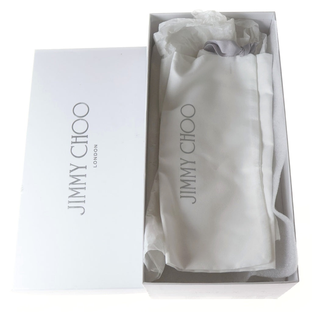 JIMMY CHOO(ジミーチュウ) JCロゴ ラバー フラット スライド サンダル シューズ ブラック レディース