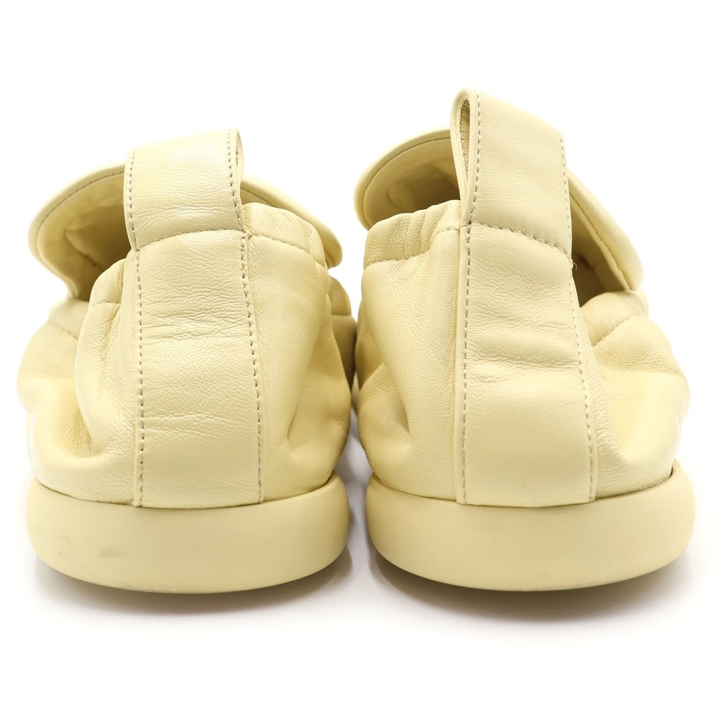 BOTTEGA VENETA(ボッテガヴェネタ) レザー スリッポン シューズ イエロー
