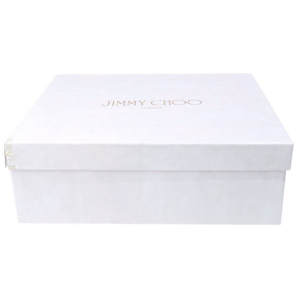 JIMMY CHOO(ジミーチュウ) 厚底 ヒールサンダル レザー エナメル レッド/ブラウン レディース