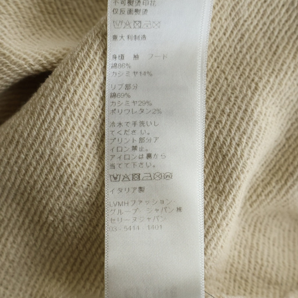 CELINE(セリーヌ) 20SS Bubble Logo Hoodie バブルロゴ カシミヤ混スウェットプルオーバーパーカー ベージュ 2Y140607F
