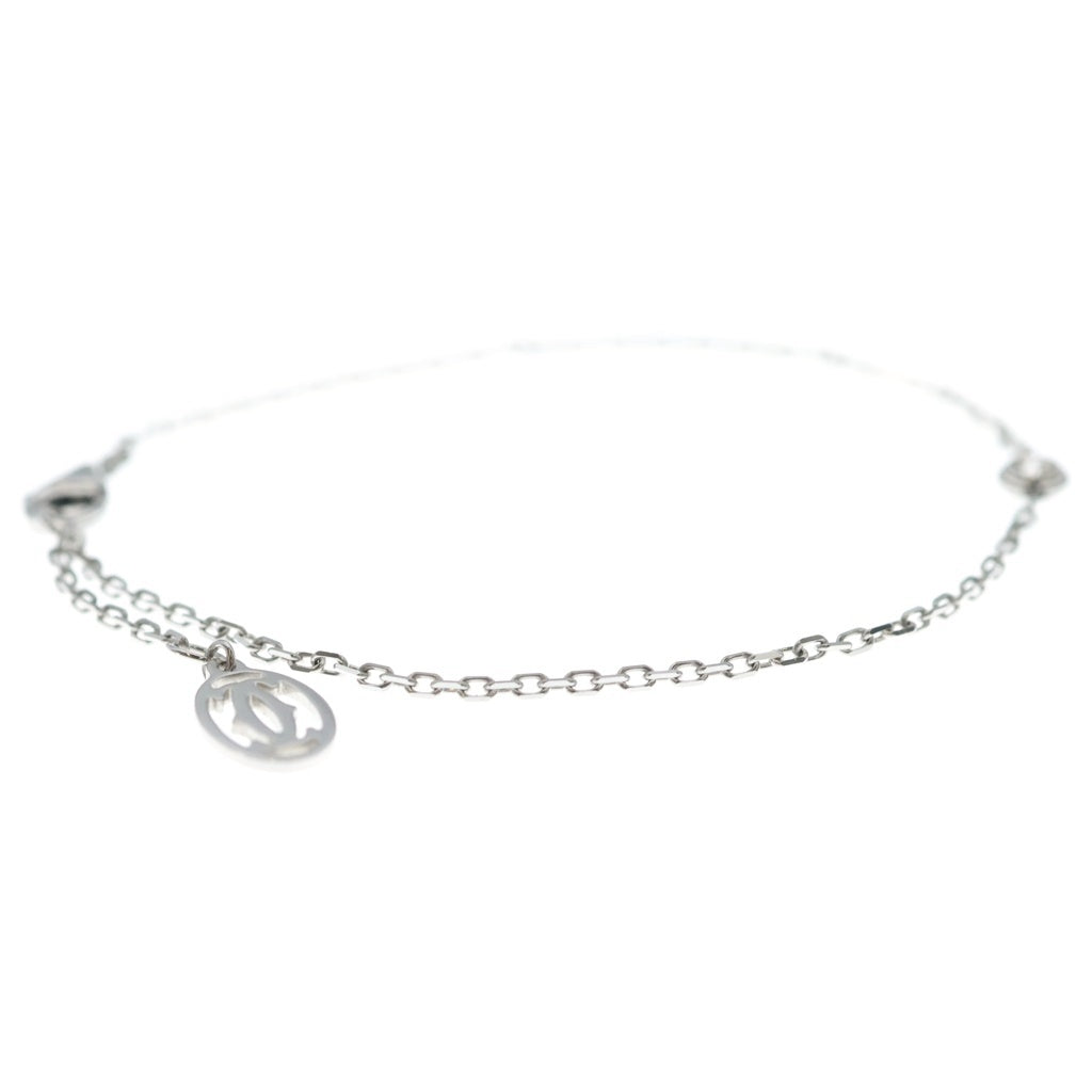 Cartier(カルティエ) ダムール SM 1Pダイヤ ブレスレット チェーン ホワイトゴールド Au750WG レディース