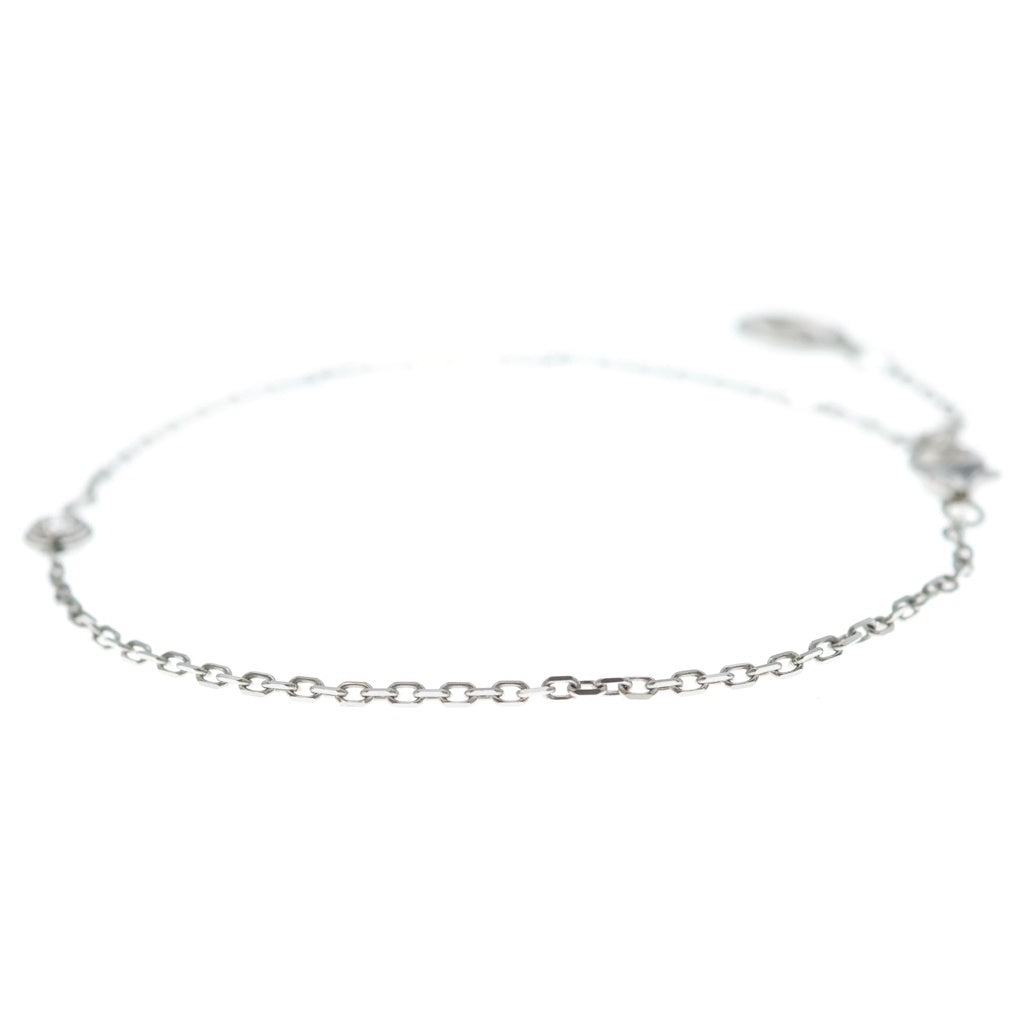 Cartier(カルティエ) ダムール SM 1Pダイヤ ブレスレット チェーン ホワイトゴールド Au750WG レディース