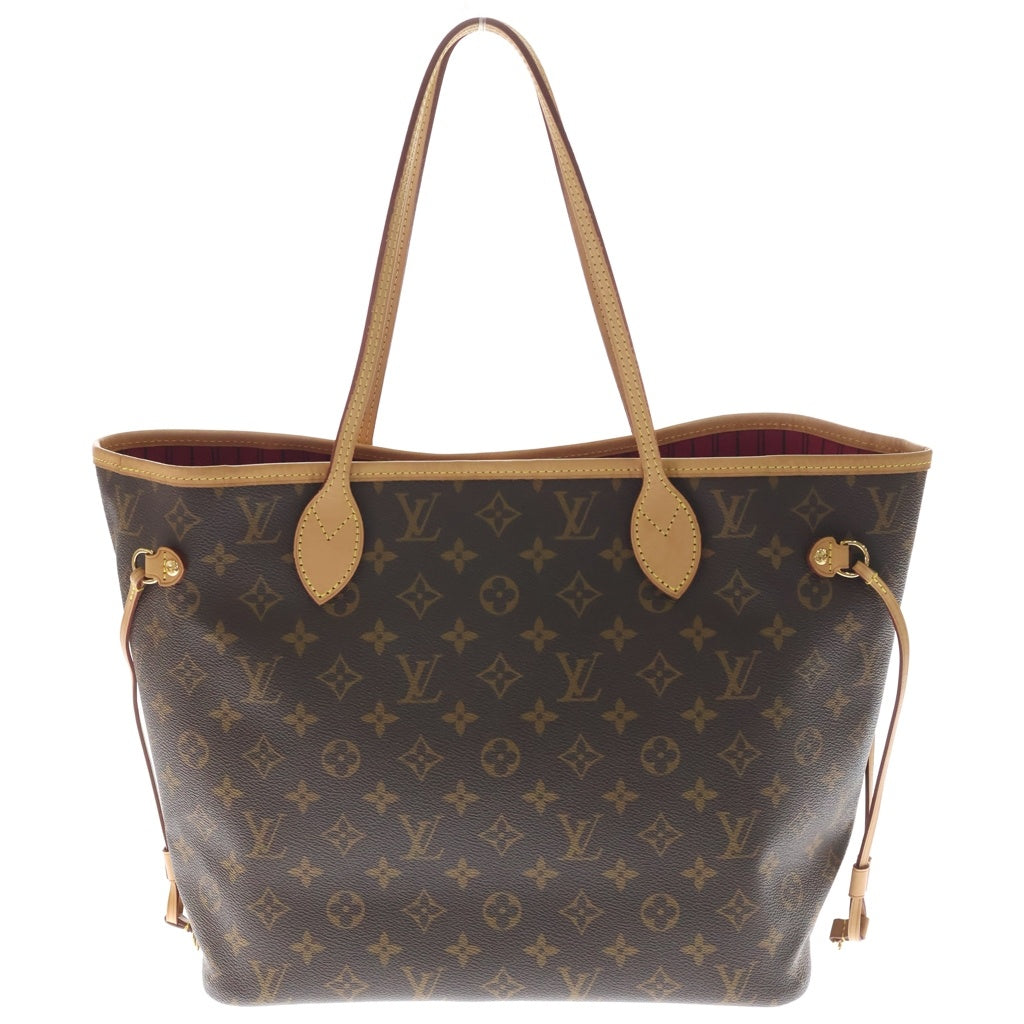 LOUIS VUITTON(ルイヴィトン) モノグラム ネヴァーフルMM トートバッグ ハンドバッグ ブラウン レザー×PVC M41177 ゴールド金具 レディース