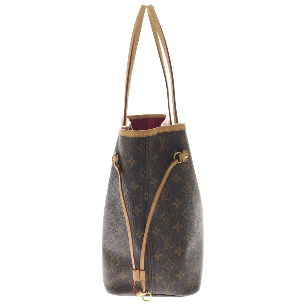 LOUIS VUITTON(ルイヴィトン) モノグラム ネヴァーフルMM トートバッグ ハンドバッグ ブラウン レザー×PVC M41177 ゴールド金具 レディース