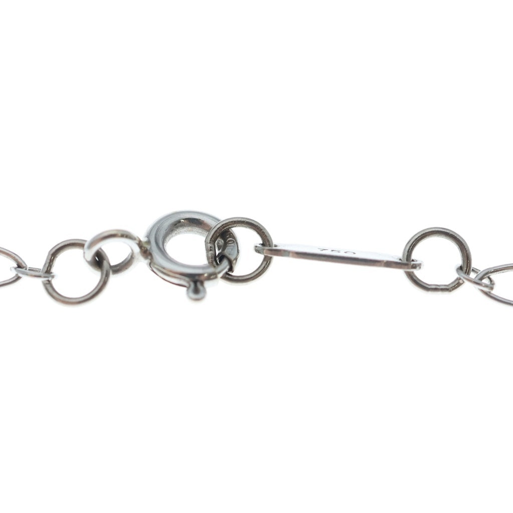 TIFFANY & Co.(ティファニー) キーハート ダイヤ ネックレス ペンダント チェーン ホワイトゴールド 750WG レディース