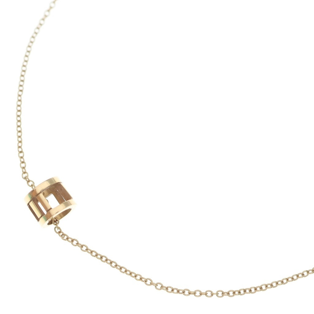 TIFFANY & Co.(ティファニー) アトラス オープン ミニ ネックレス ペンダント チェーン イエローゴールド 750YG レディース