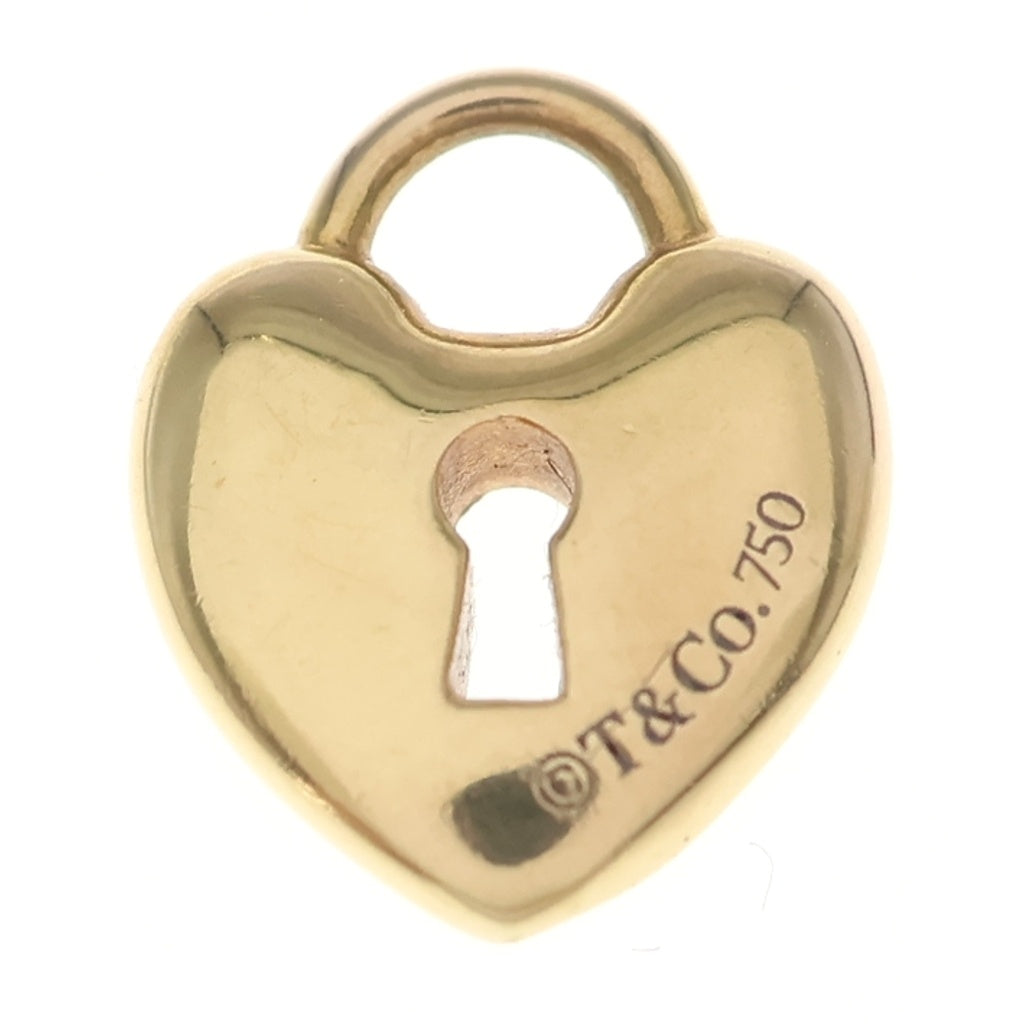 TIFFANY & Co.(ティファニー) ハートロックペンダントトップ ネックレストップ イエローゴールド 750 レディース