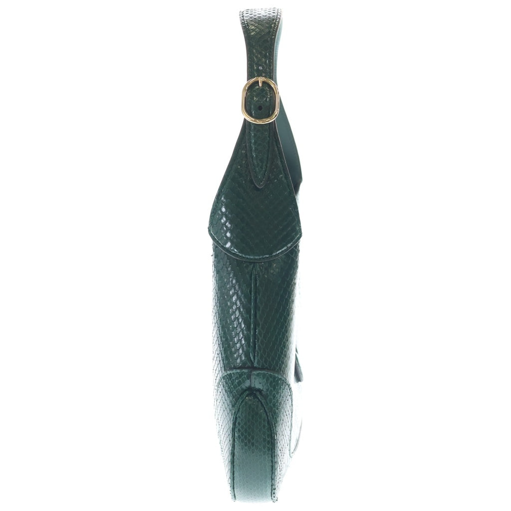 GUCCI(グッチ) ジャッキー ショルダーバック ハンドバック ホーボー ゴールド金具 パイソン グリーン 550152 レディース