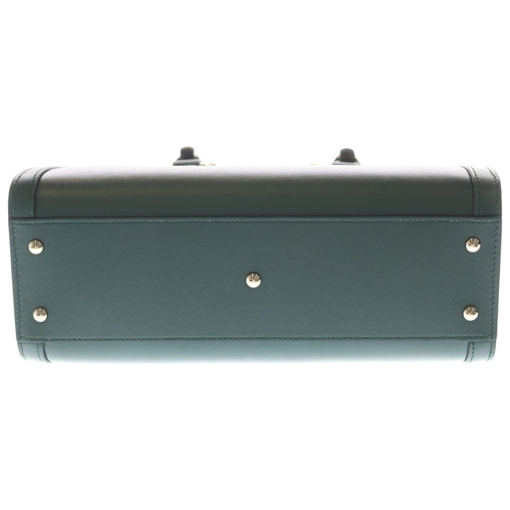 GUCCI(グッチ) ダイアナ トートバック 2wayバック GGロゴ ミディアム レザー グリーン 853226 レディース