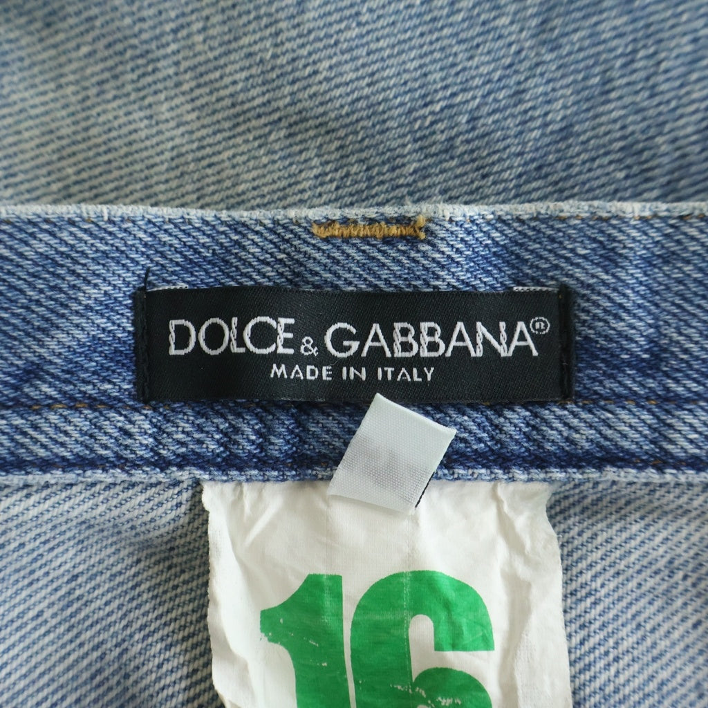 DOLCE & GABBANA(ドルチェアンドガッバーナ) ストレートデニムパンツ タグ16 インディゴブルー #52