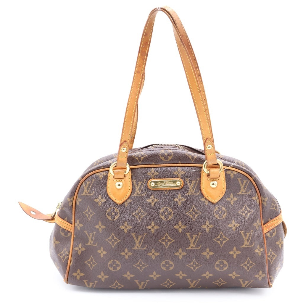 LOUIS VUITTON(ルイヴィトン) モノグラム モントルグイユPM PVC レザー ハンドバッグ ブラウン M95565 レディース