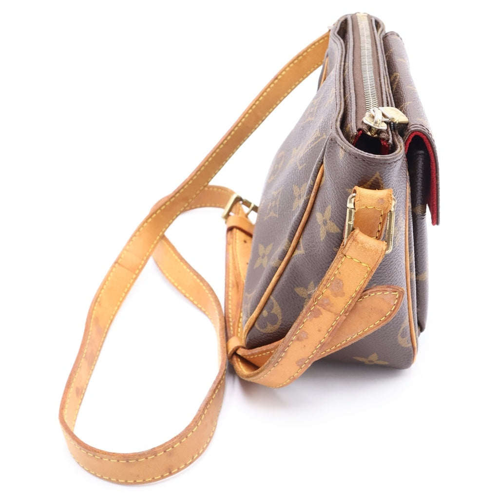 LOUIS VUITTON(ルイヴィトン) モノグラム ヴィヴァシテPM PVC レザー ショルダーバッグ ミニバッグ ブラウン M51165 レディース