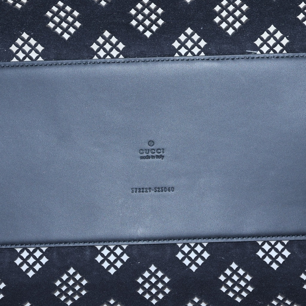 GUCCI(グッチ) カットアウトモチーフ ミディアム レザー トートバッグ ショルダーバッグ ハンドバッグ ブラック 772229 レディース