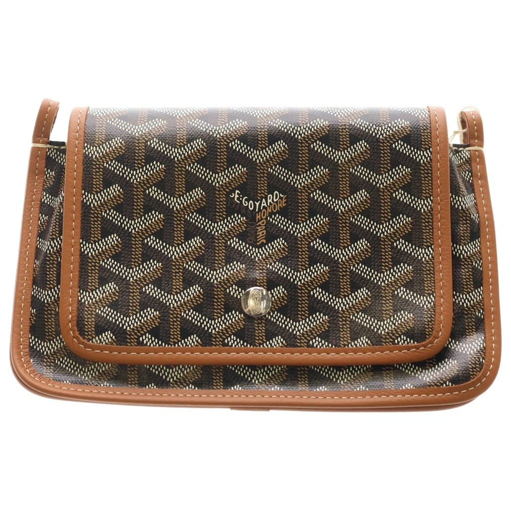 GOYARD(ゴヤール) ポシェットプリュメPM PVC レザー ショルダーバッグ ウォレット 財布 ポーチ ブラウン レディース