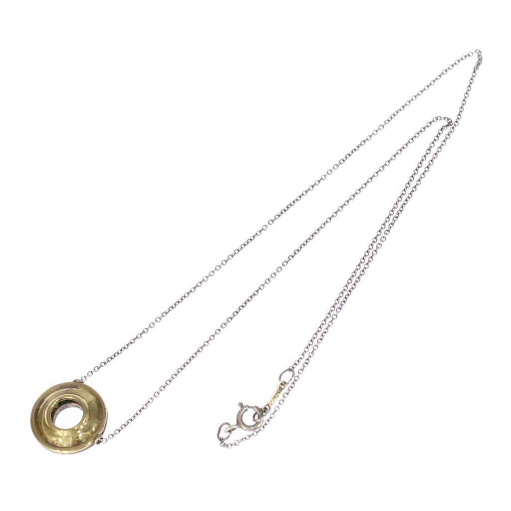 TIFFANY & Co.(ティファニー) パロマピカソ マジックサークルネックレス ペンダント チェーン シルバー×イエローゴールド SV925×Au750YG レディース