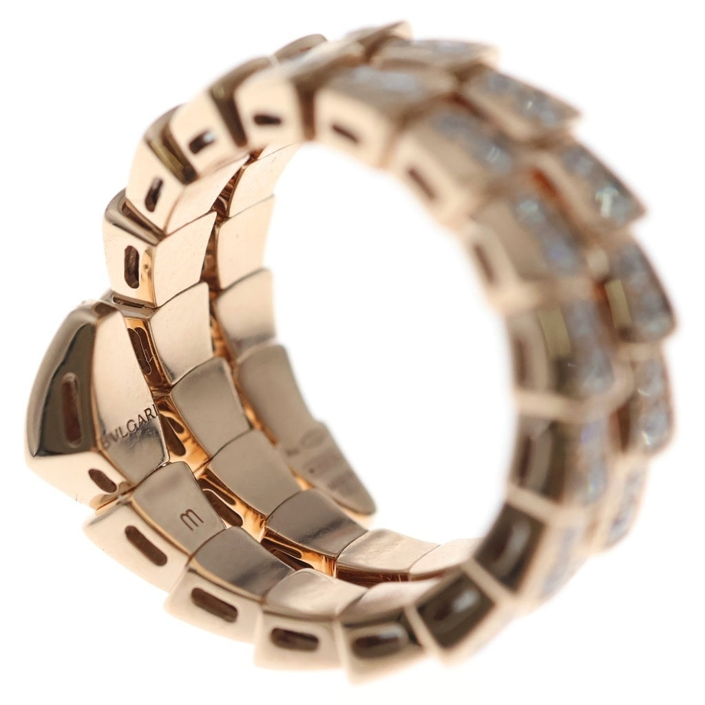 BVLGARI(ブルガリ) セルペンティ ヴァイパー フルパヴェ ダイヤ リング ピンクゴールド Au750PG #M レディース