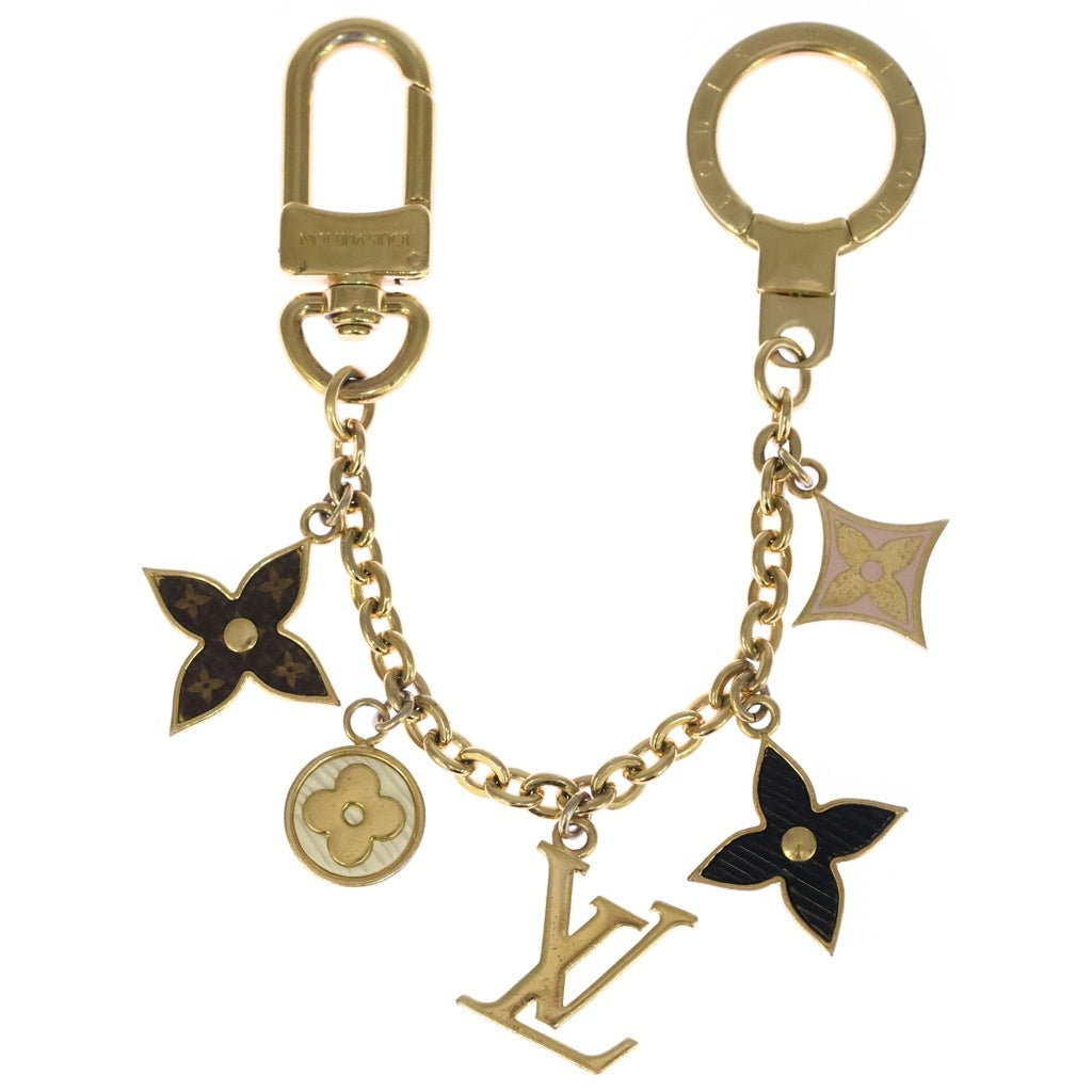 LOUIS VUITTON(ルイヴィトン) モノグラム ビジュー サック シェンヌ・スプリングストリート バッグチャーム ブラック×ゴールド GP M68999 レディース